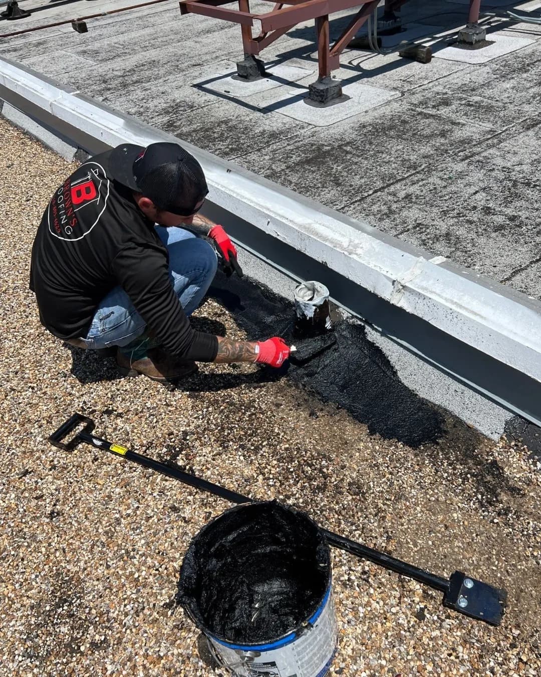 Mod Bit Ridging Modified Bitumen Roofing | Mod-Bit Commercial Roofing | Brown's Roofing
