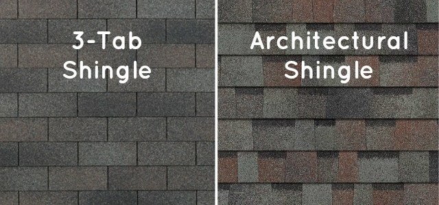 Difference between 3 tab and Architectural shingles 