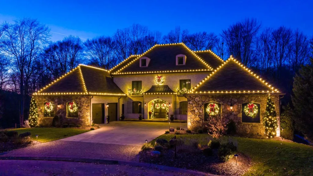 Residential home christmas lights
