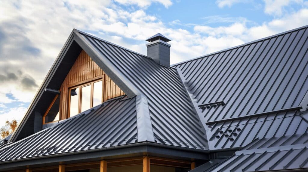 Metal Roof on a Residential Home.