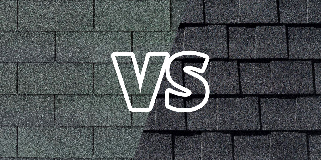 Difference in architectural shigles