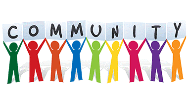 Community Support Holding Hands