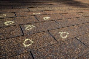 Hail impacted roof