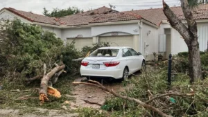 Hurricane Roof Damage aftermath