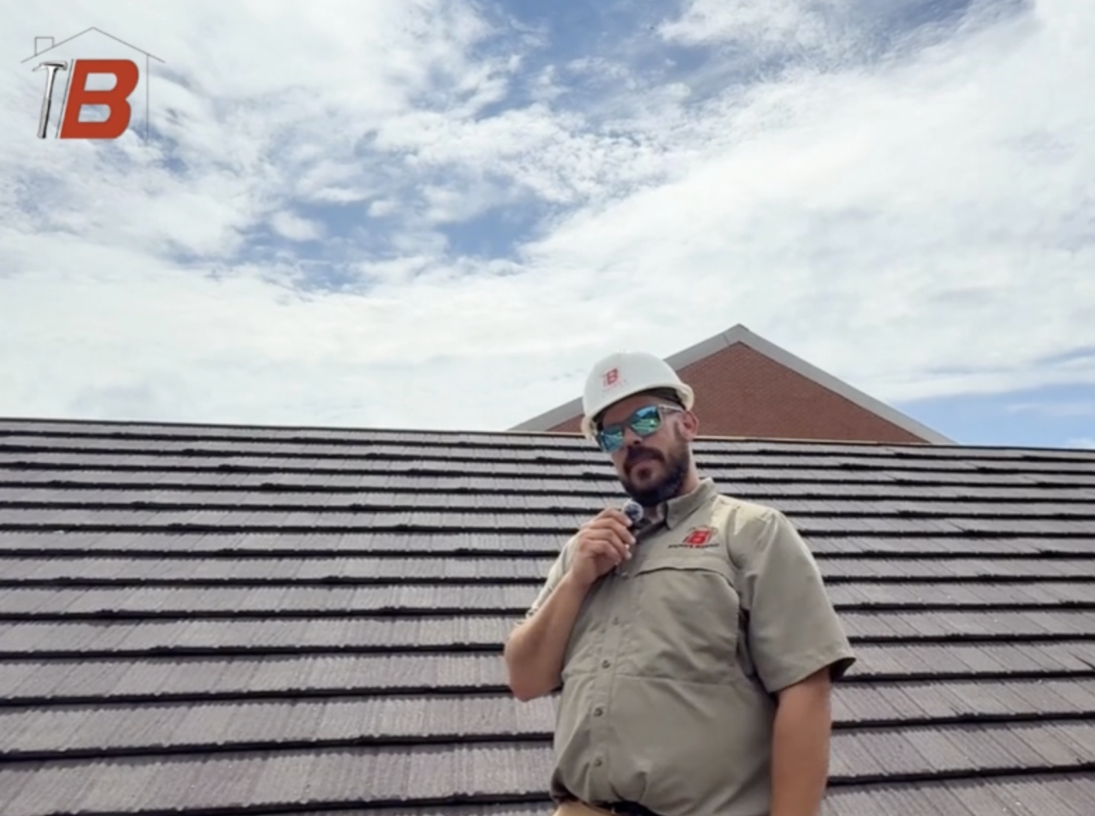 Brown's Roofing Stone Coated Steel install