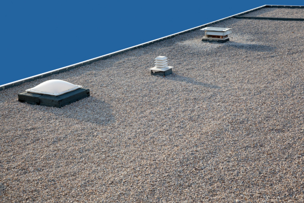 Hot Asphalt Commercial Roof Leak Repair
