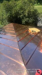 Beautiful Copper Roof Overhead View