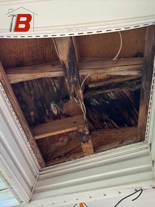 Conducting an attic inspection as a process and importance when looking for roof damage.