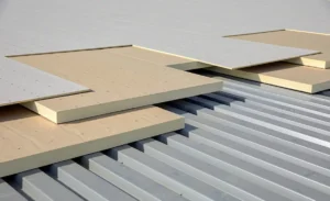 Coverboards for single ply roofing.